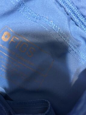 Figs Cobalt Blue Medical Top with Interior Label